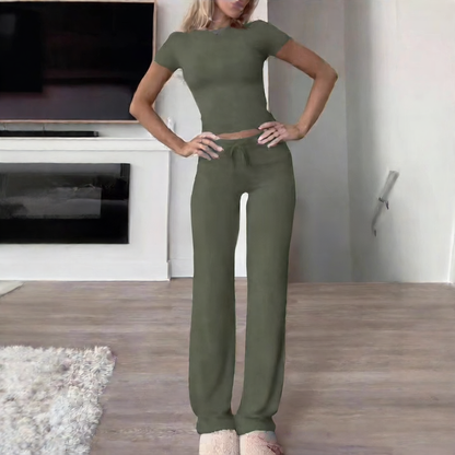 Casual Women's Tracksuit Set for Home and Yoga