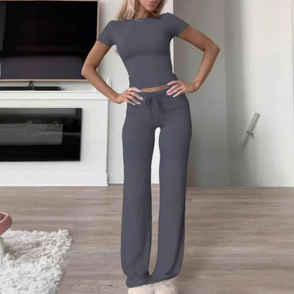Casual Women's Tracksuit Set for Home and Yoga