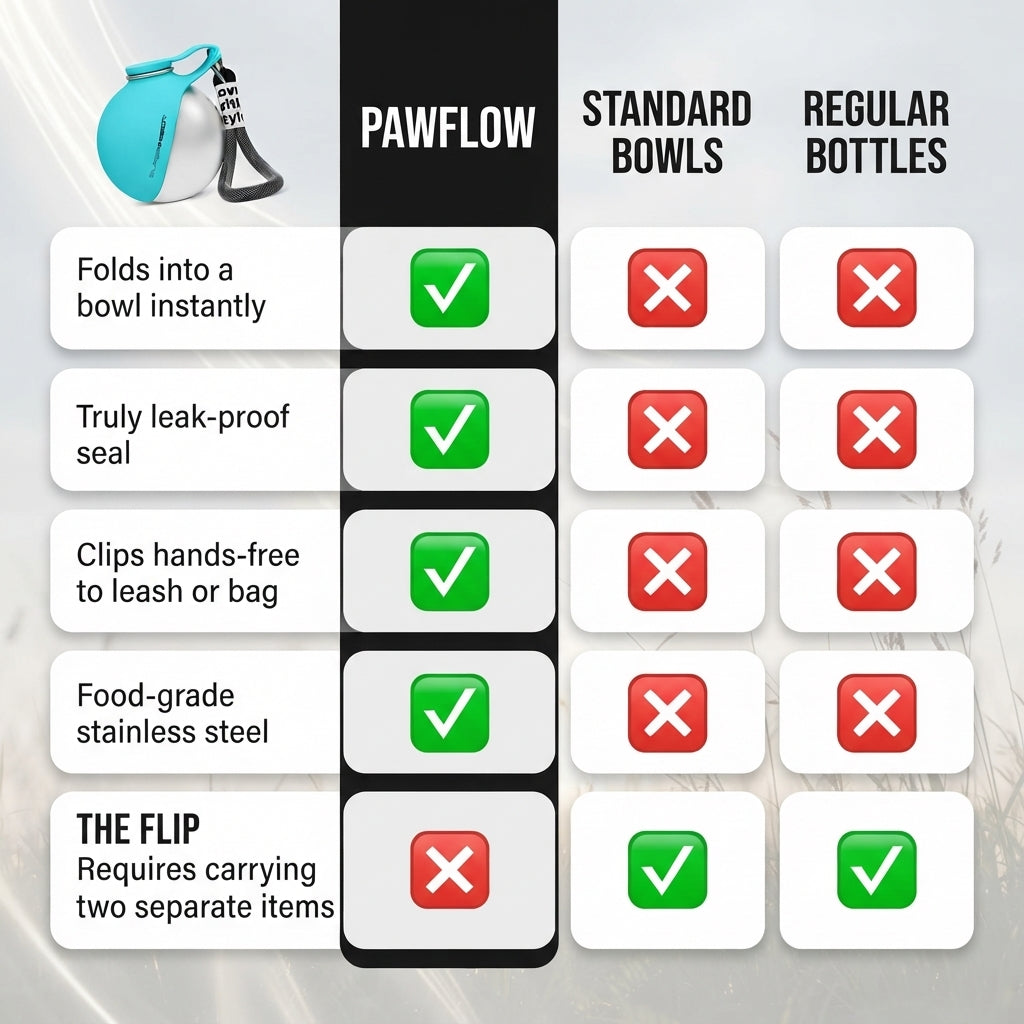 PawFlow Portable Dog Water Bottle
