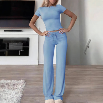 Casual Women's Tracksuit Set for Home and Yoga
