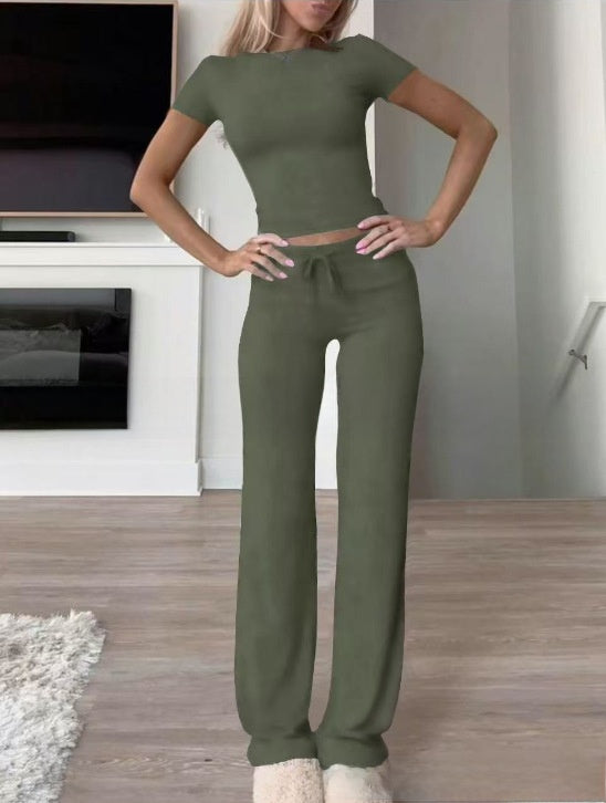 Casual Women's Tracksuit Set for Home and Yoga