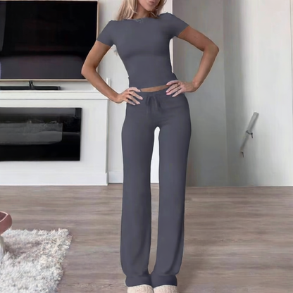 Casual Women's Tracksuit Set for Home and Yoga