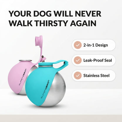 PawFlow Portable Dog Water Bottle