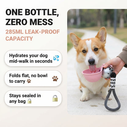 PawFlow Portable Dog Water Bottle