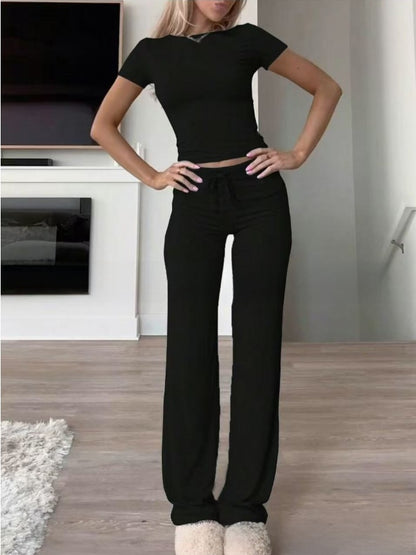 Casual Women's Tracksuit Set for Home and Yoga