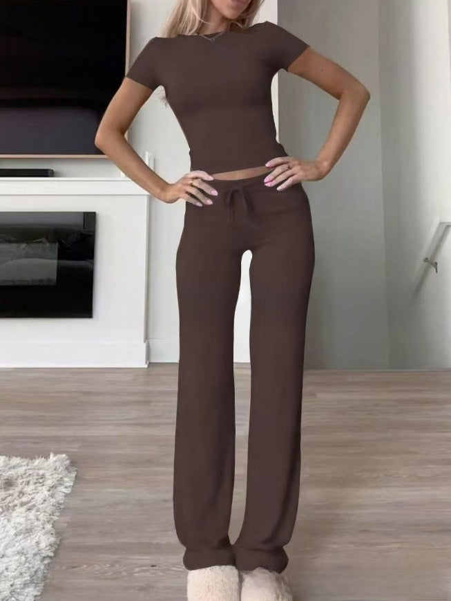 Casual Women's Tracksuit Set for Home and Yoga